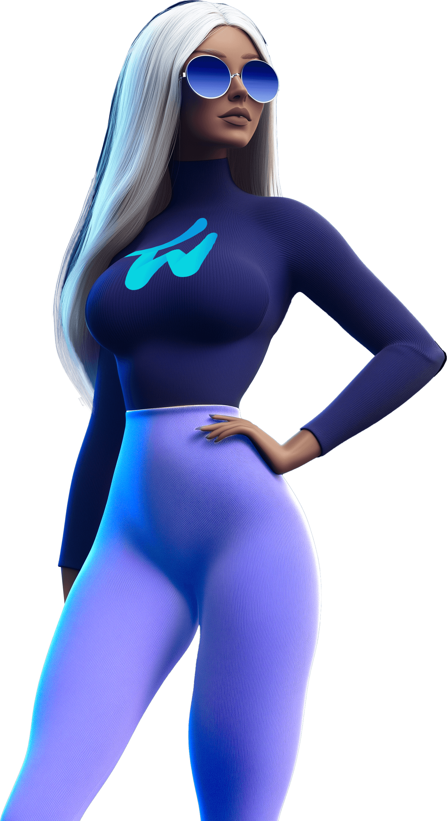 Centered character asset